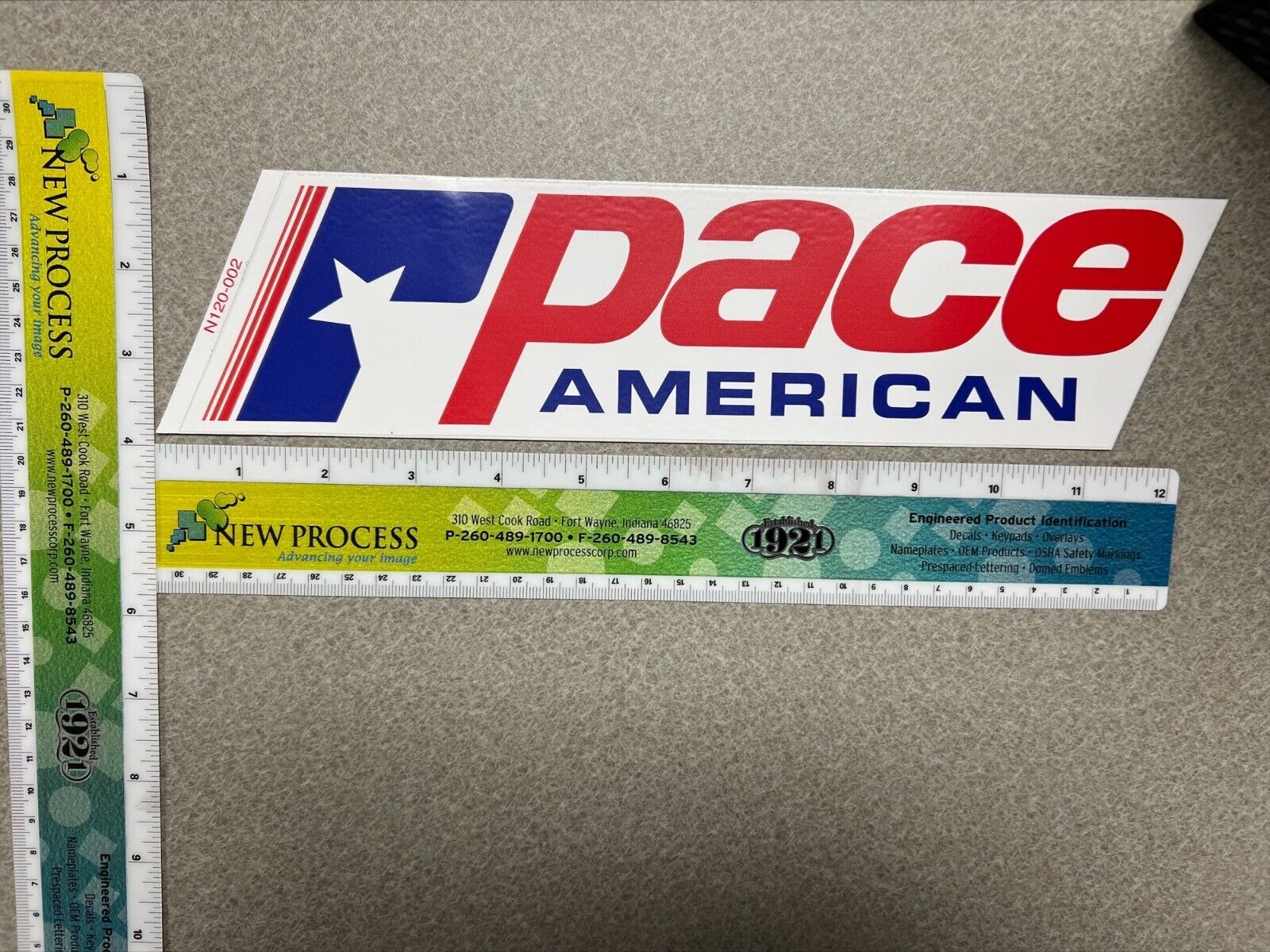 Pace Trailer - Pace American Logo - Part #670011 (from OEM supplier)