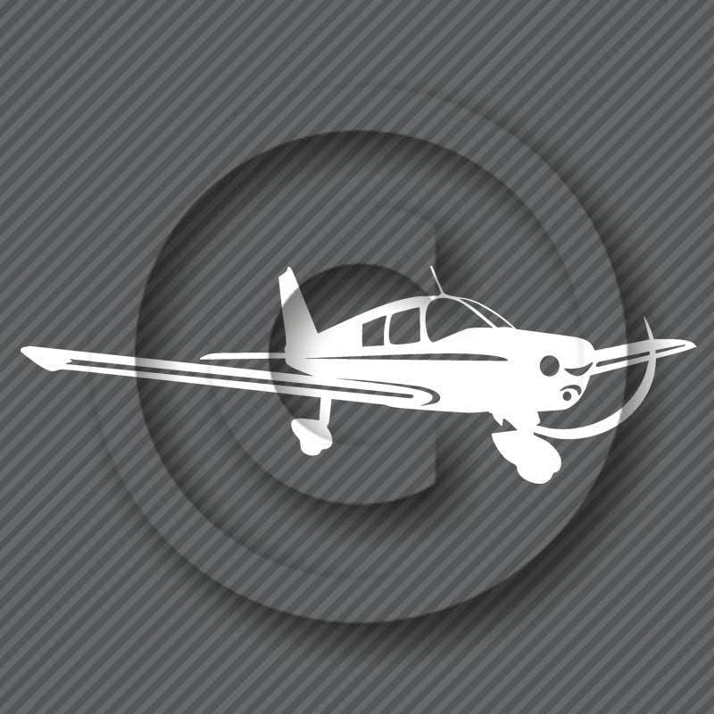 Piper Cherokee Airplane Decal Aircraft Hobby Pilot Runway Aviation Plane Sticker