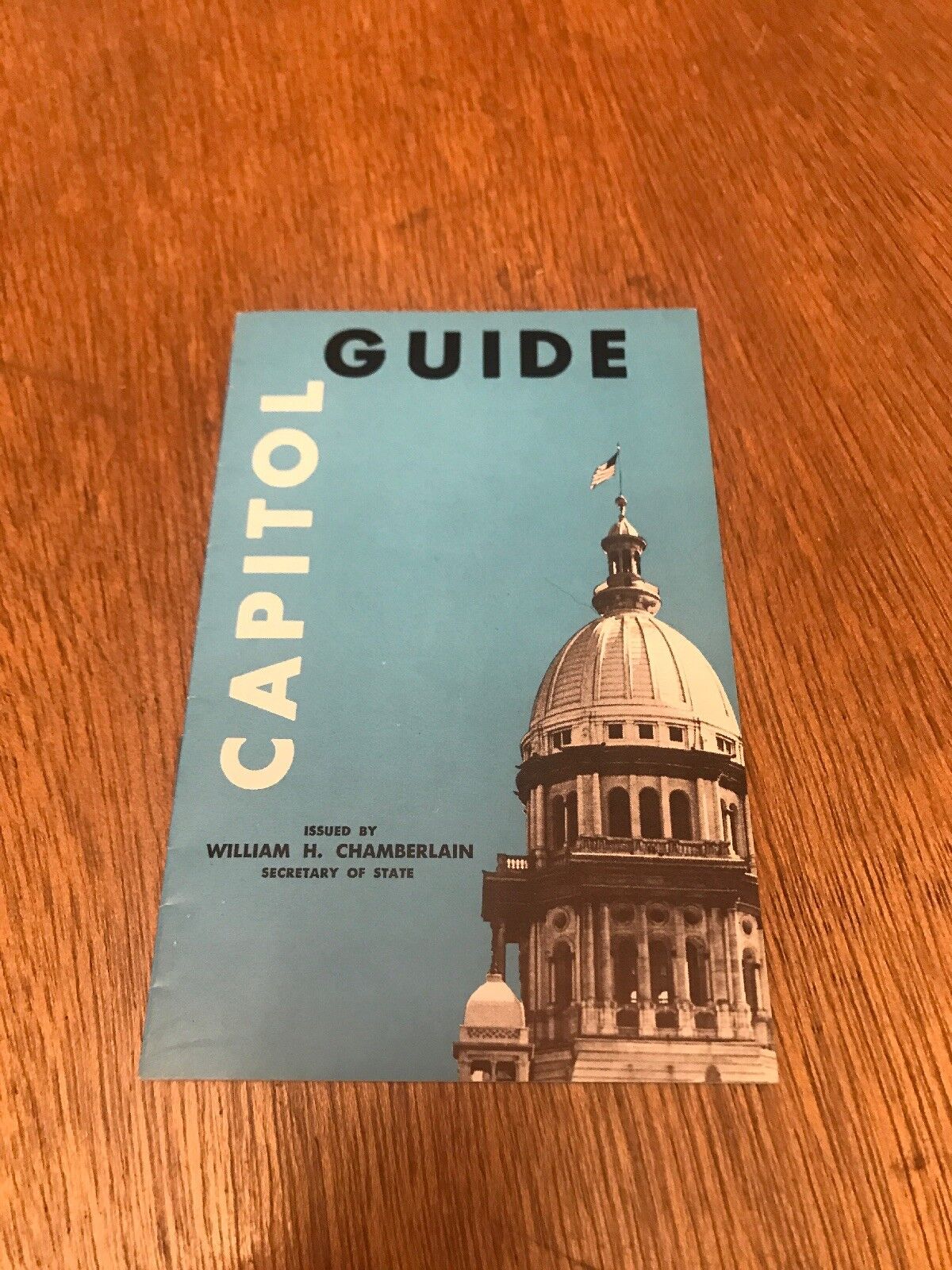Vintage 1965 Illinois Capitol Guide Land of Lincoln William H. Chamberlain 32pgs