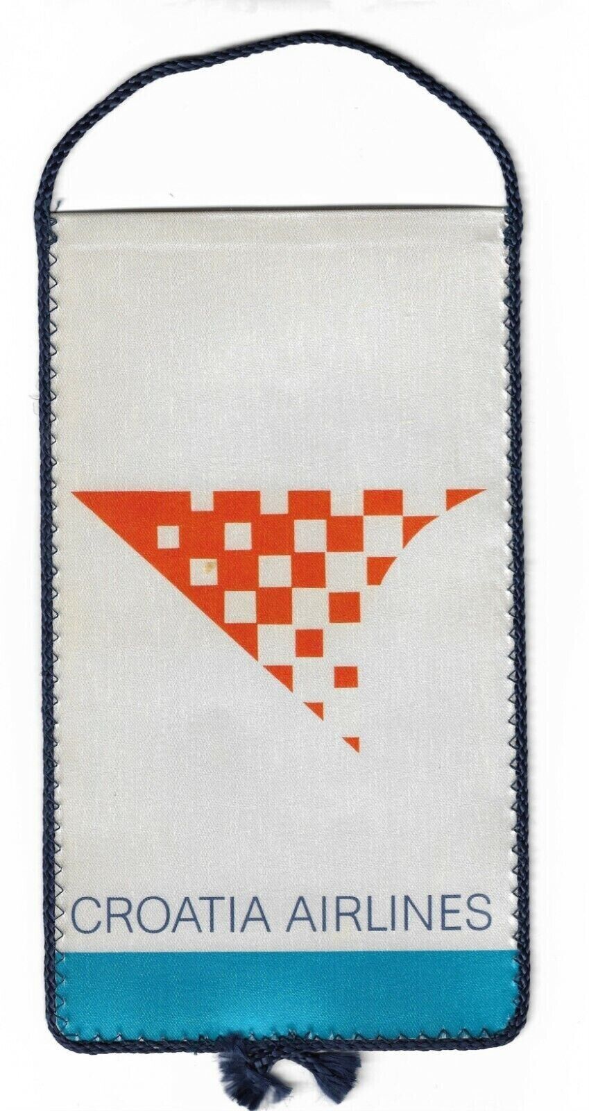 CROATIA AIRLINES AIRPLANES COMPANY, vintage flags, pennant, rarre model 