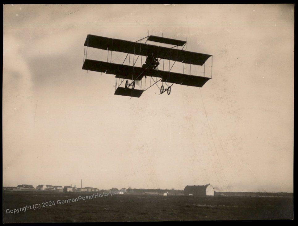 Germany Pioneer Flight Original Photo Albatross Airplane 1911 Felix Laitsc 64390