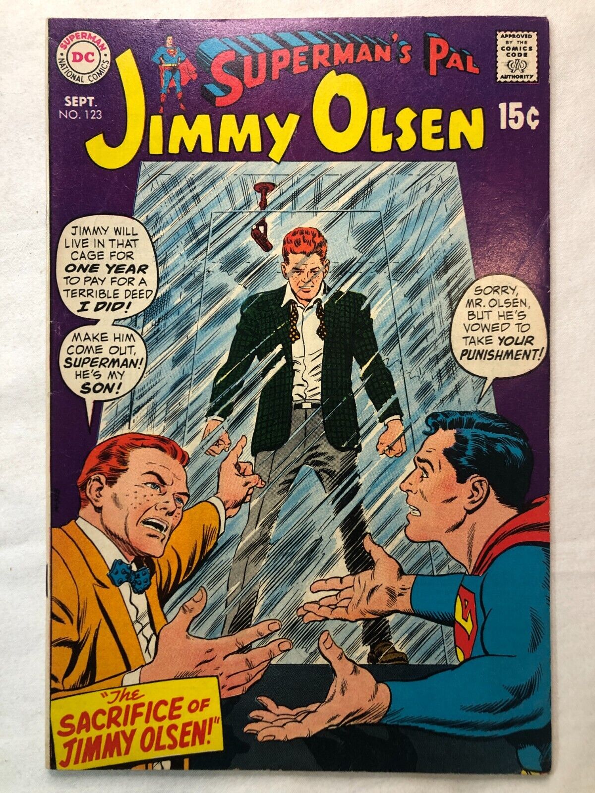 Superman’s Pal Jimmy Olsen #123 September 1969 Vintage DC Comics Great Condition