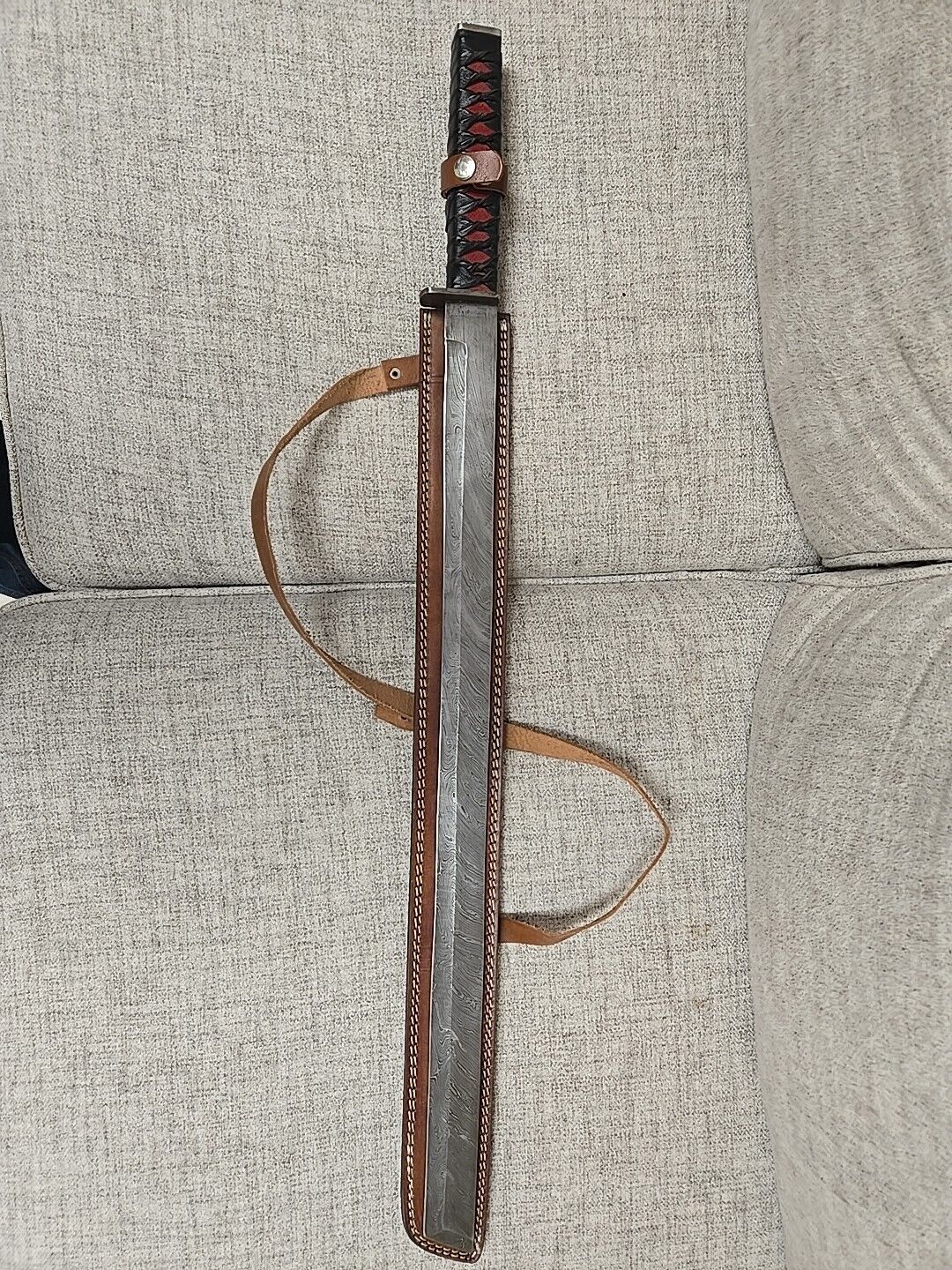 Custom Designed 26 Inches long blade Handmade Damascus Steel Ninja Sword
