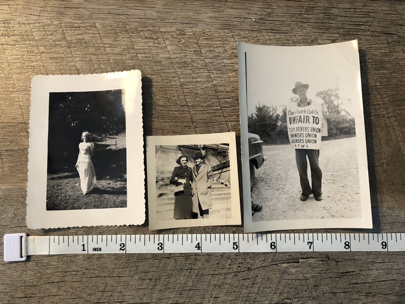 Vintage 1950’s Black and White Photos Union Protest & Poses