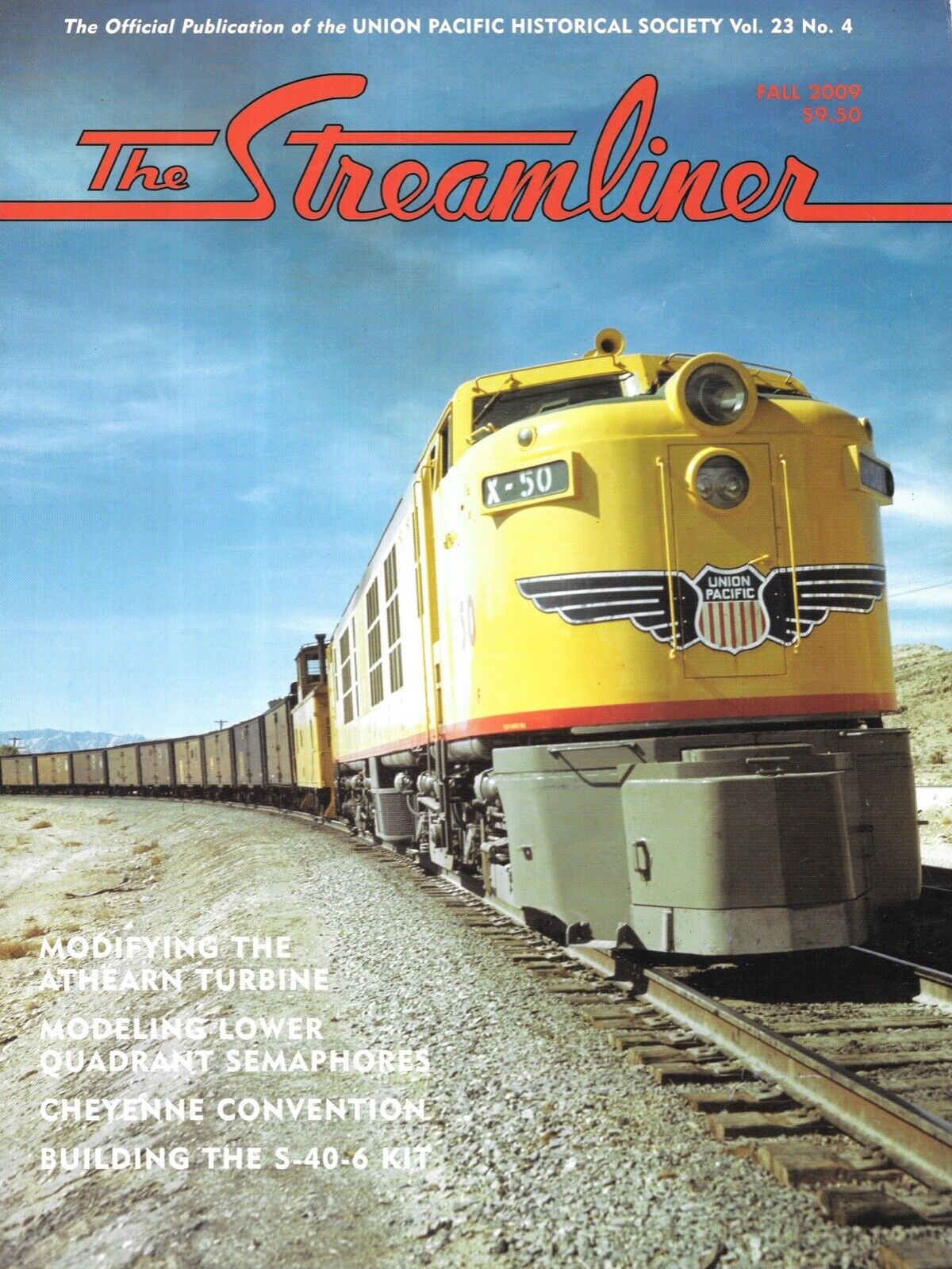 The Streamliner Fall 2009 UP Union Pacific Athearn Turbine Semaphores Stock Car 