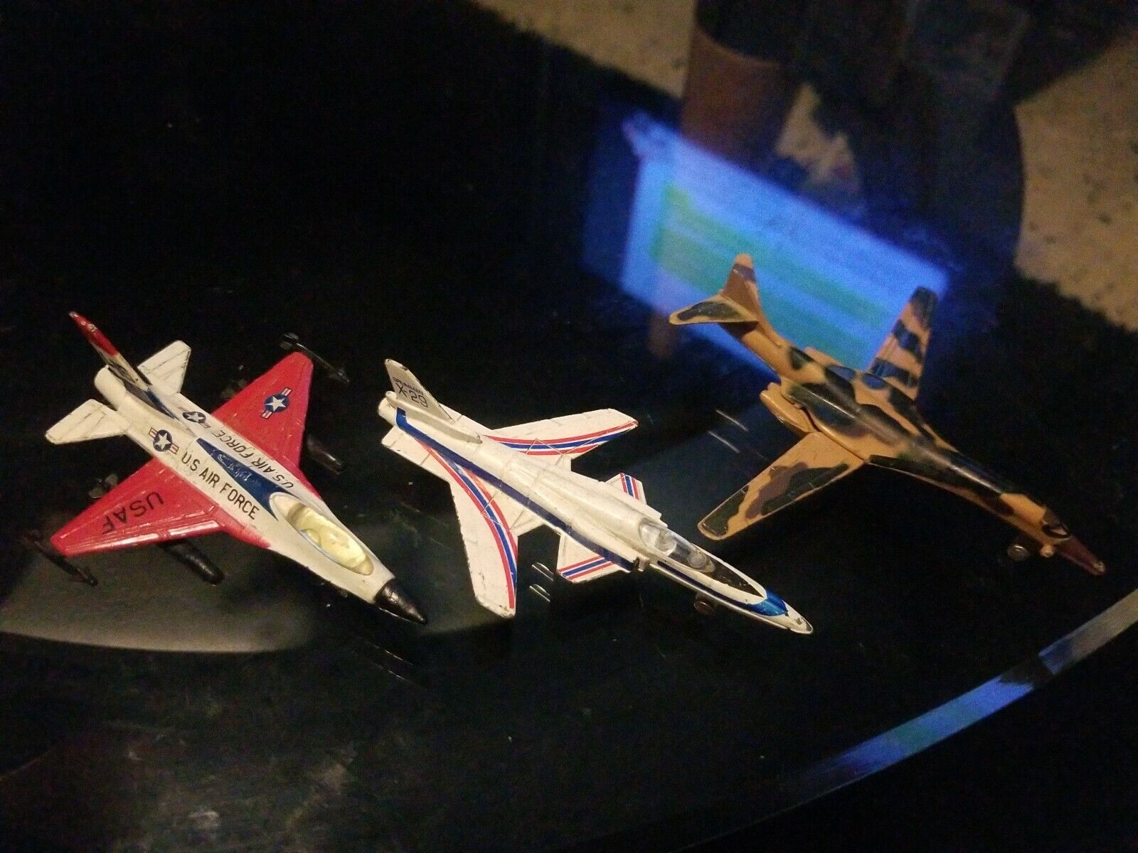 VintageX3 USAF AIR FORCE General Dynamics F-16,X-29 Grumman& B-1 BomberToy Plane