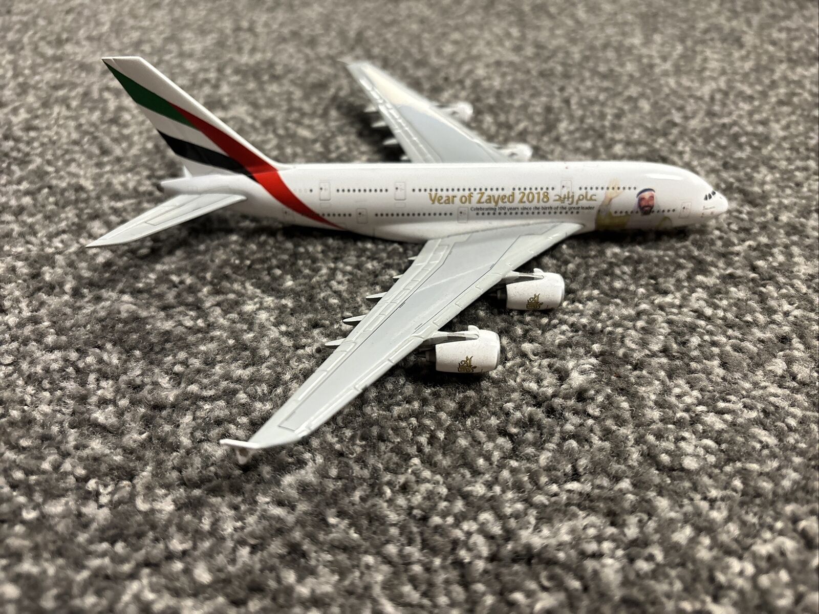 Gemini Jets 1:400 Emirates Airbus A380-800  Diecast Model Year Of Zayed