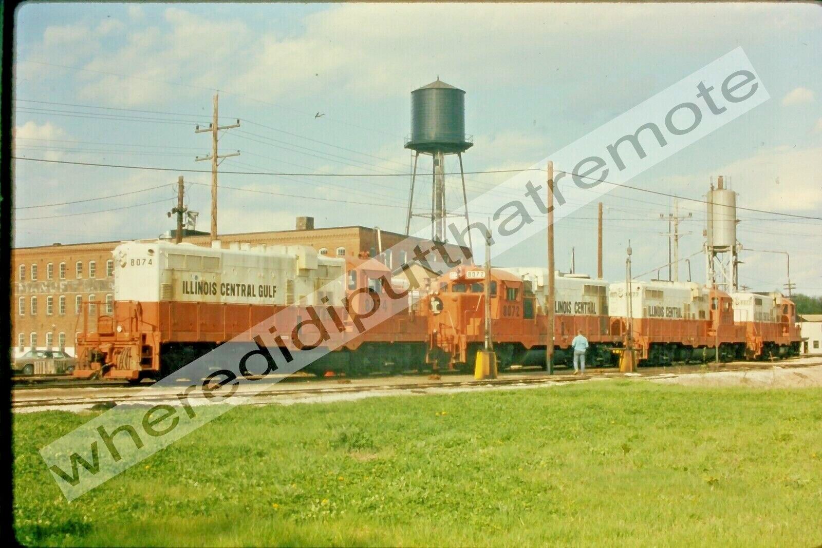 Original Slide Illinois Central IC 5-5-74 Freeport ILL