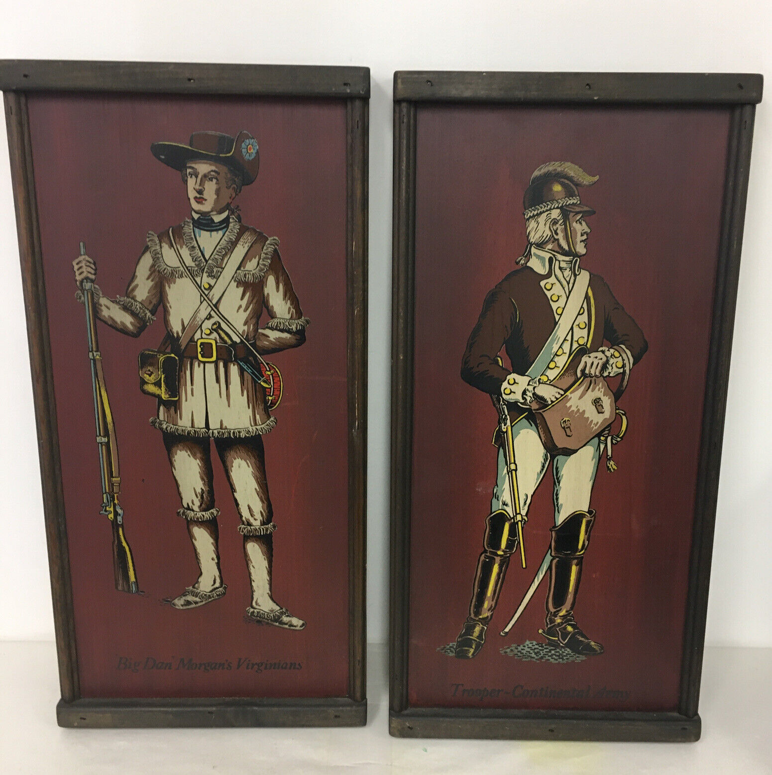 VTG Yorkraft Inc. Wooden Picture of confederate Soldier, Civil War Military