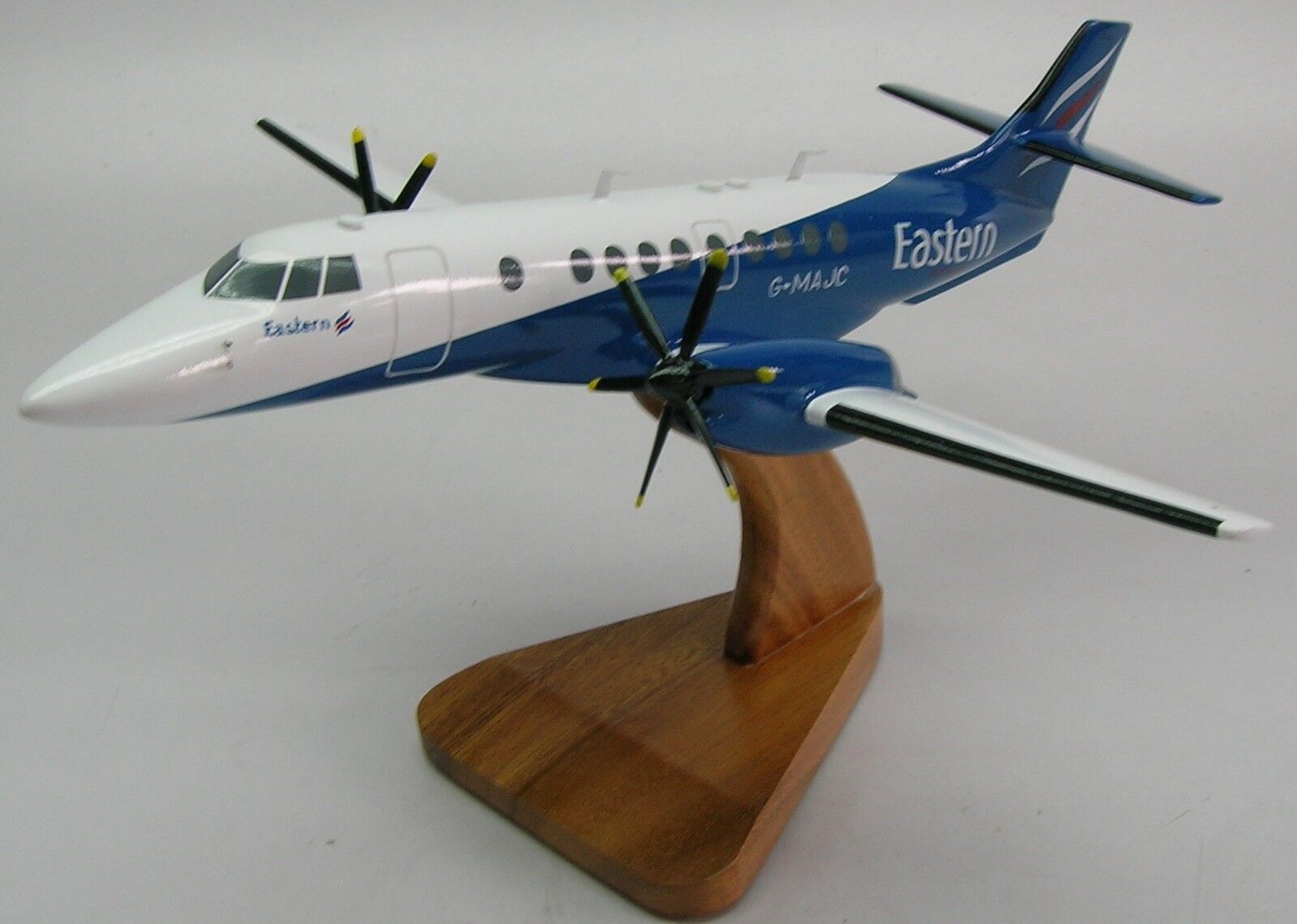 Jetstream 41 Eastern Airways Airplane Desktop Wood Model Regular 