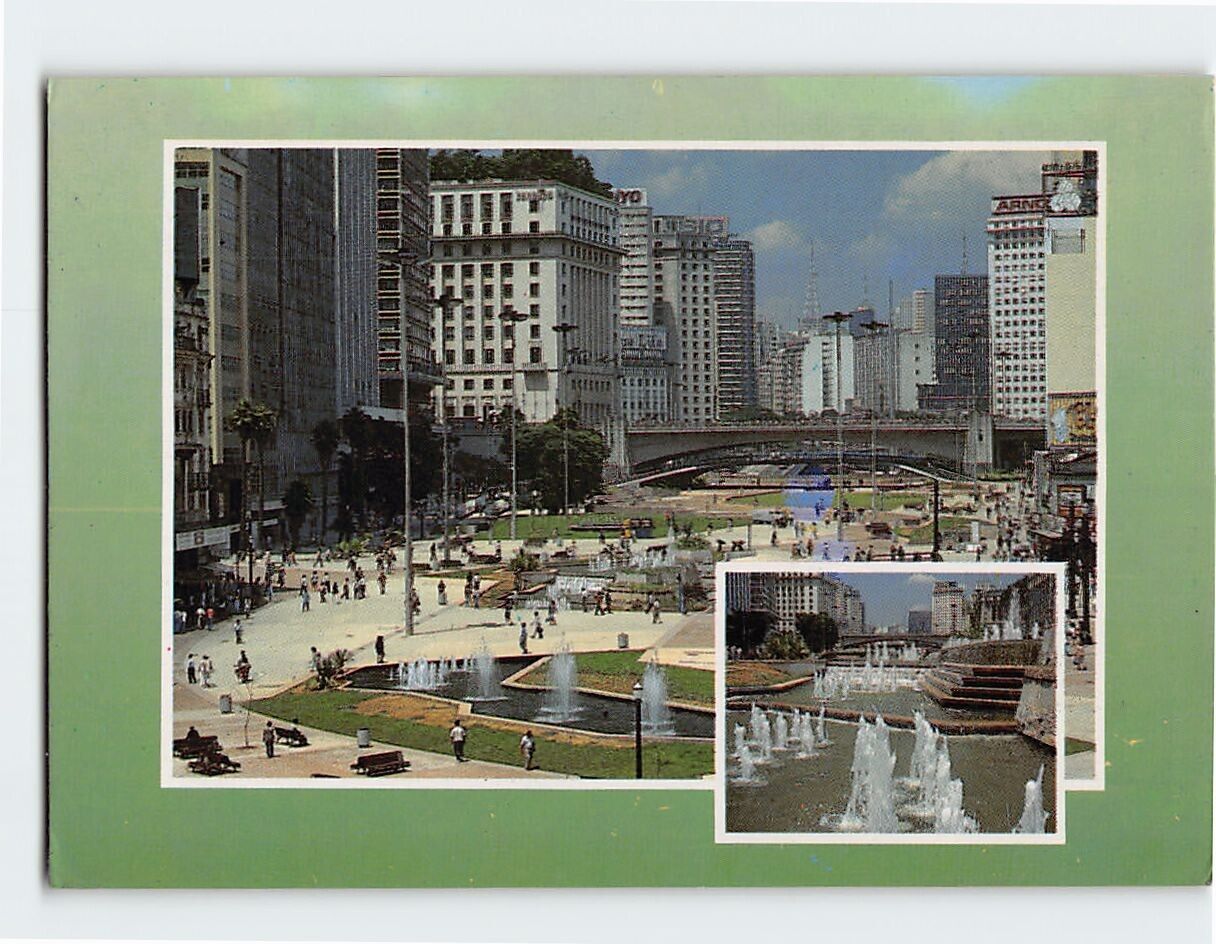 Postcard Aspects of Anghangabau Valley São Paulo Brazil
