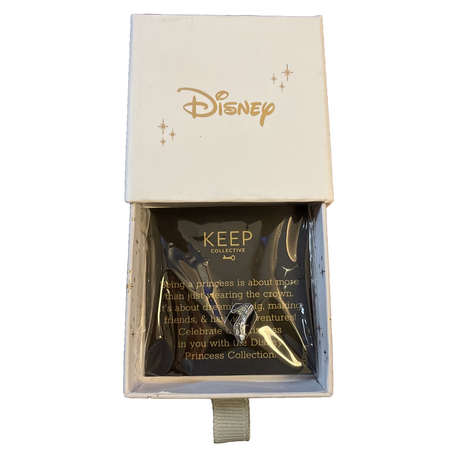 Keep Collective Disney Princess Glass Slipper NEW Retired Charm Cinderella Box