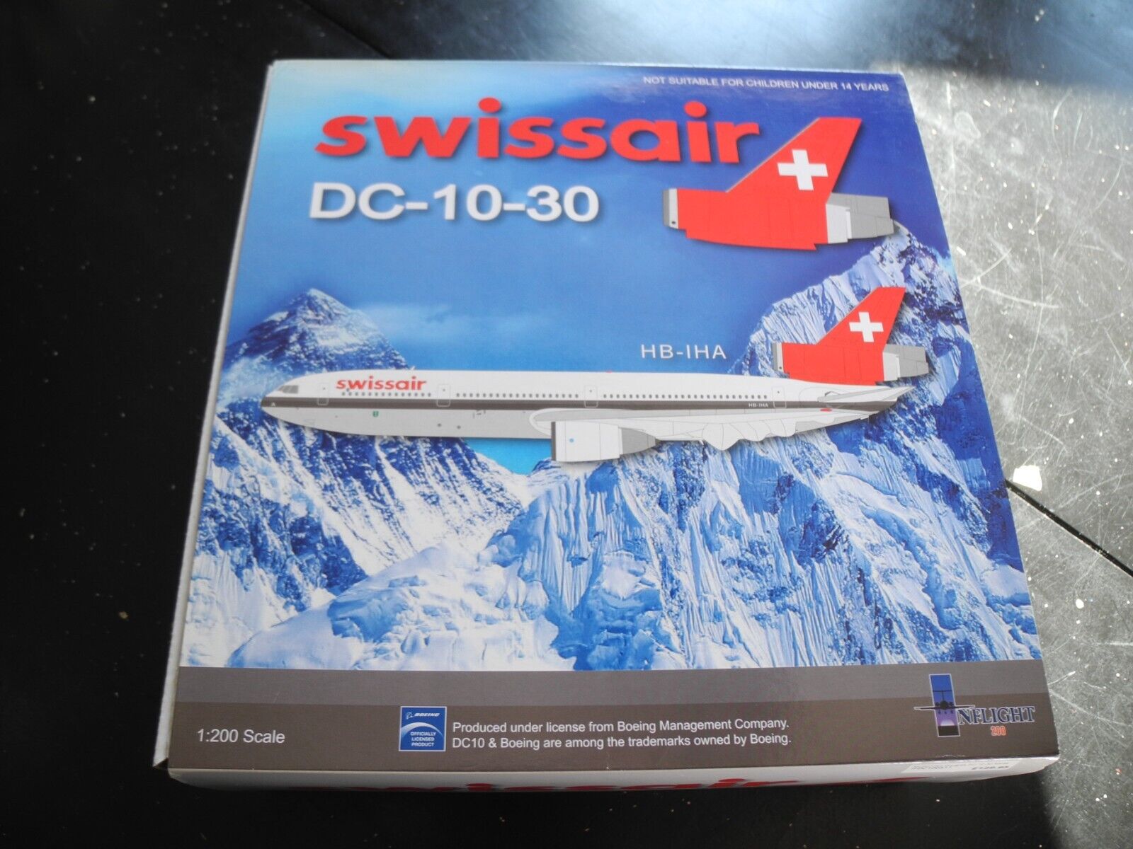 Extremely RARE Inflight 200 McDonnell Douglas DC-10 Swiss Air, Only 288 MADE
