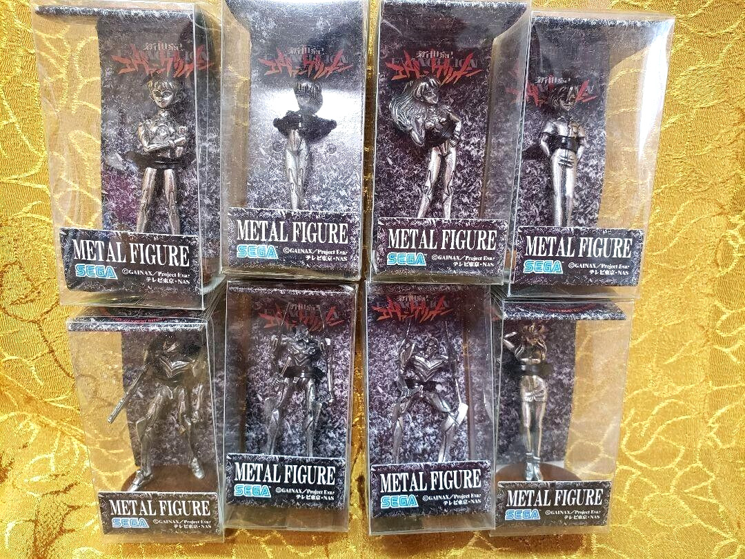 Neon Genesis Evangelion Metal die-cast Figure Complete 8 types/ Full set JP Rare