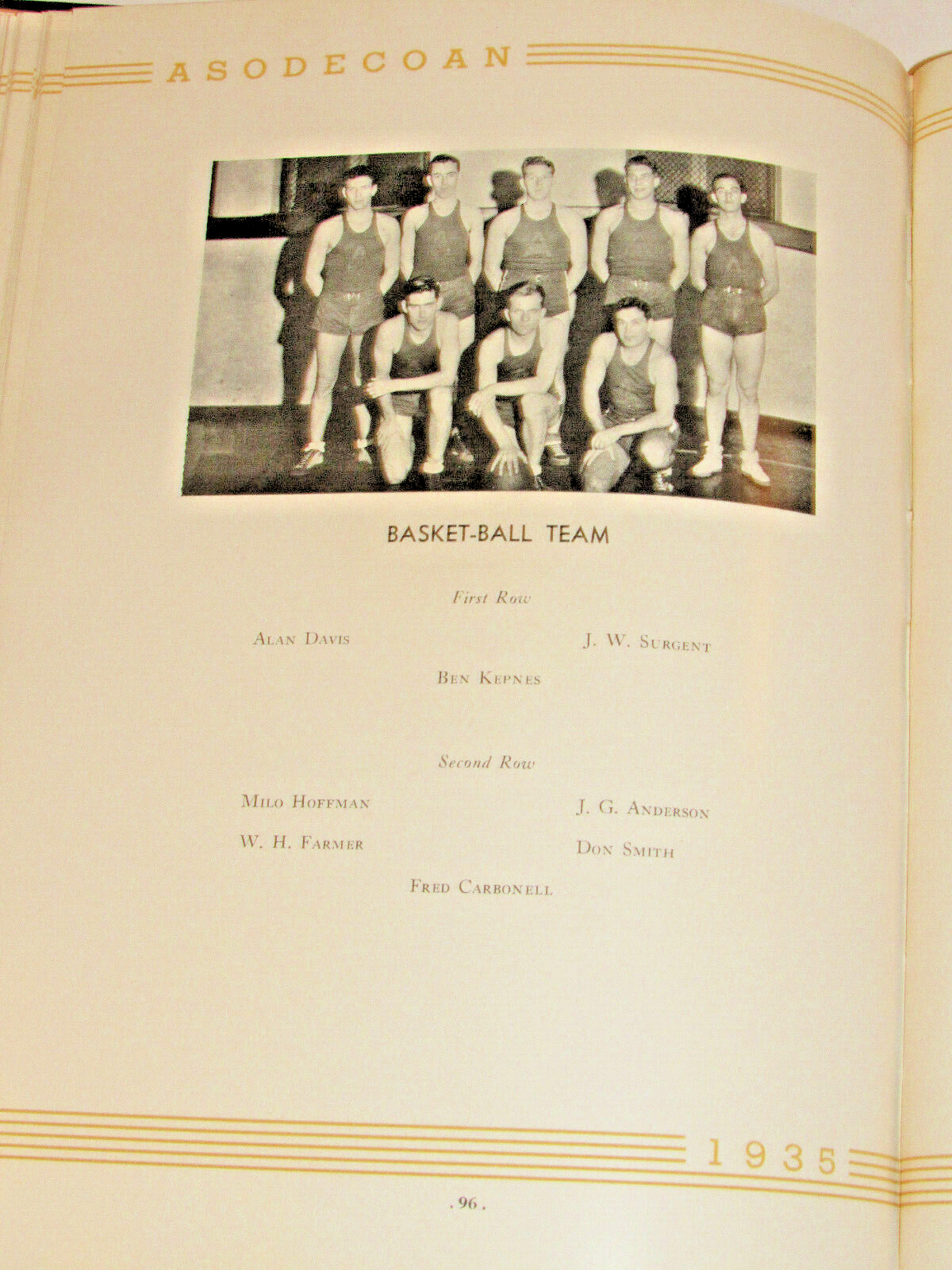VTG 1935 ASODECOAN YEARBOOK ATLANTA SOUTHERN DENTAL COLLEGE STUDENTS/FACULTY