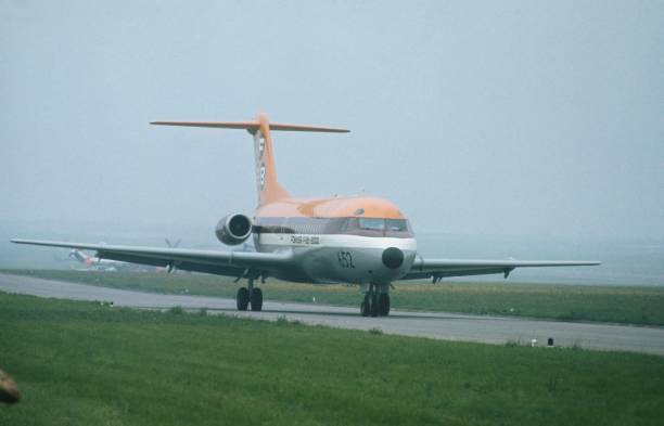 Dutch built Fokker F28-2000 Fellowship civilian jet aircraft 1971 OLD PHOTO