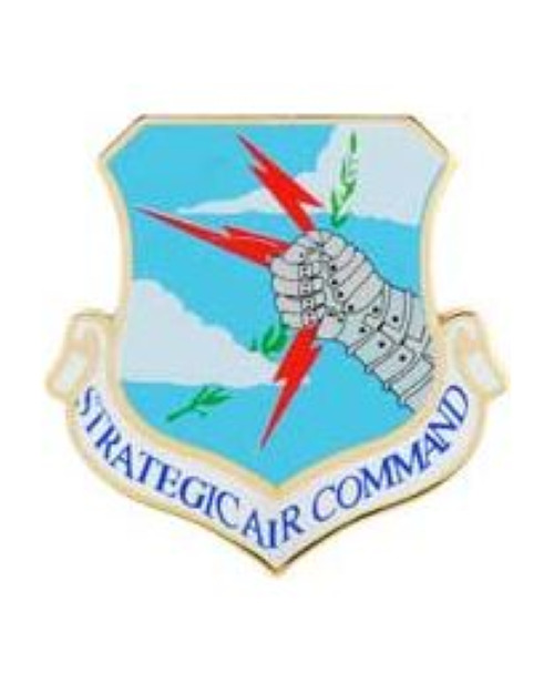 US AIRFORCE  Strategic Air Command 1.5 inch Large Lapel Pin