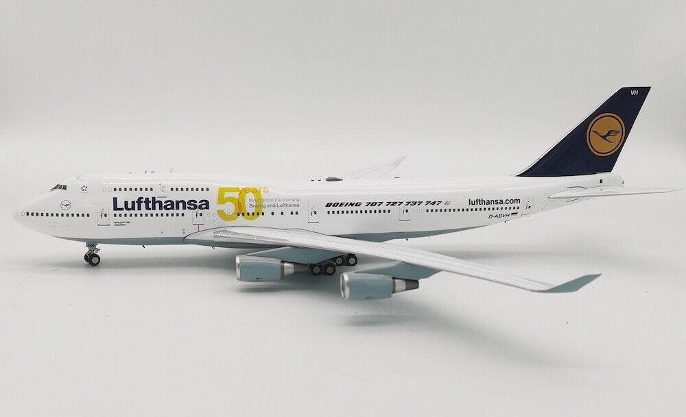 WB-747-4-061 Lufthansa Boeing 747-400 50 Years D-ABVH Diecast 1/200 AV Model