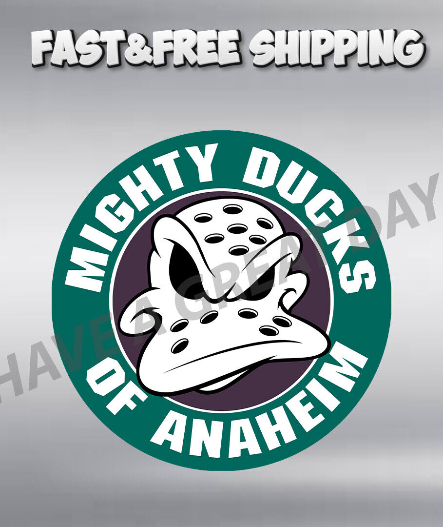 Anaheim Mighty Ducks V2 Circle Sticker / Vinyl Decal 10 Sizes TRACKING