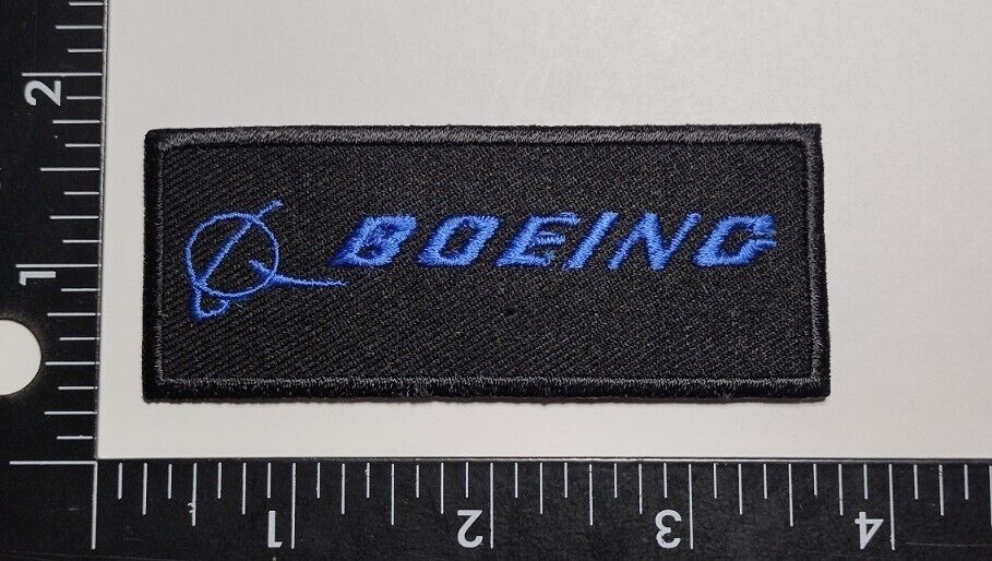PATCH Boeing B767 BLUE BLACK Bomber Pilot Jacket sew-on / iron-on fabric Quality