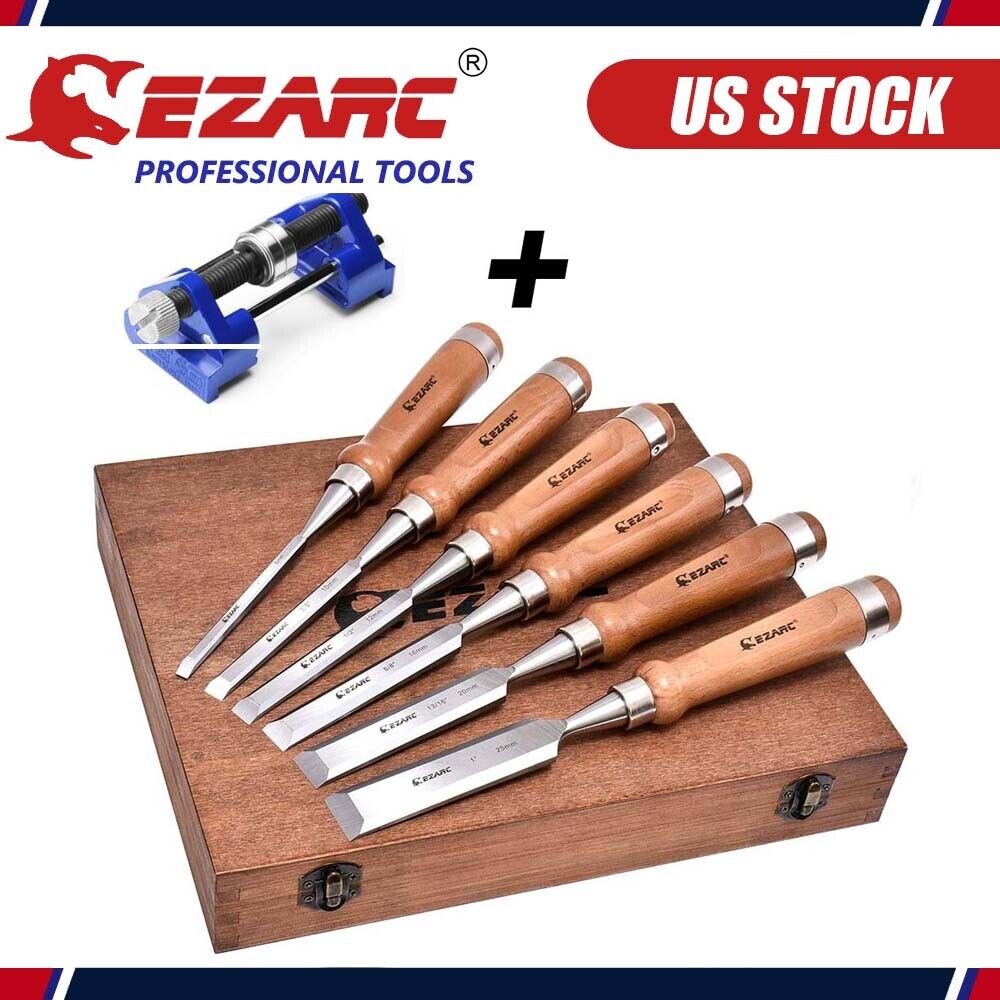 EZARC Wood Carving Hand Chisel Tool Set Professional Woodworking Gouges Tools US