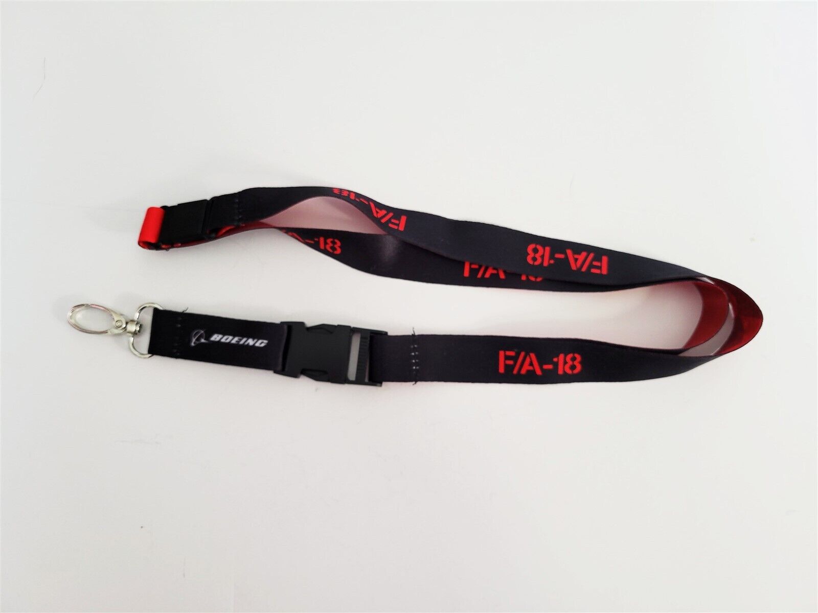 Boeing F.A-18 Black Red Military Lanyard