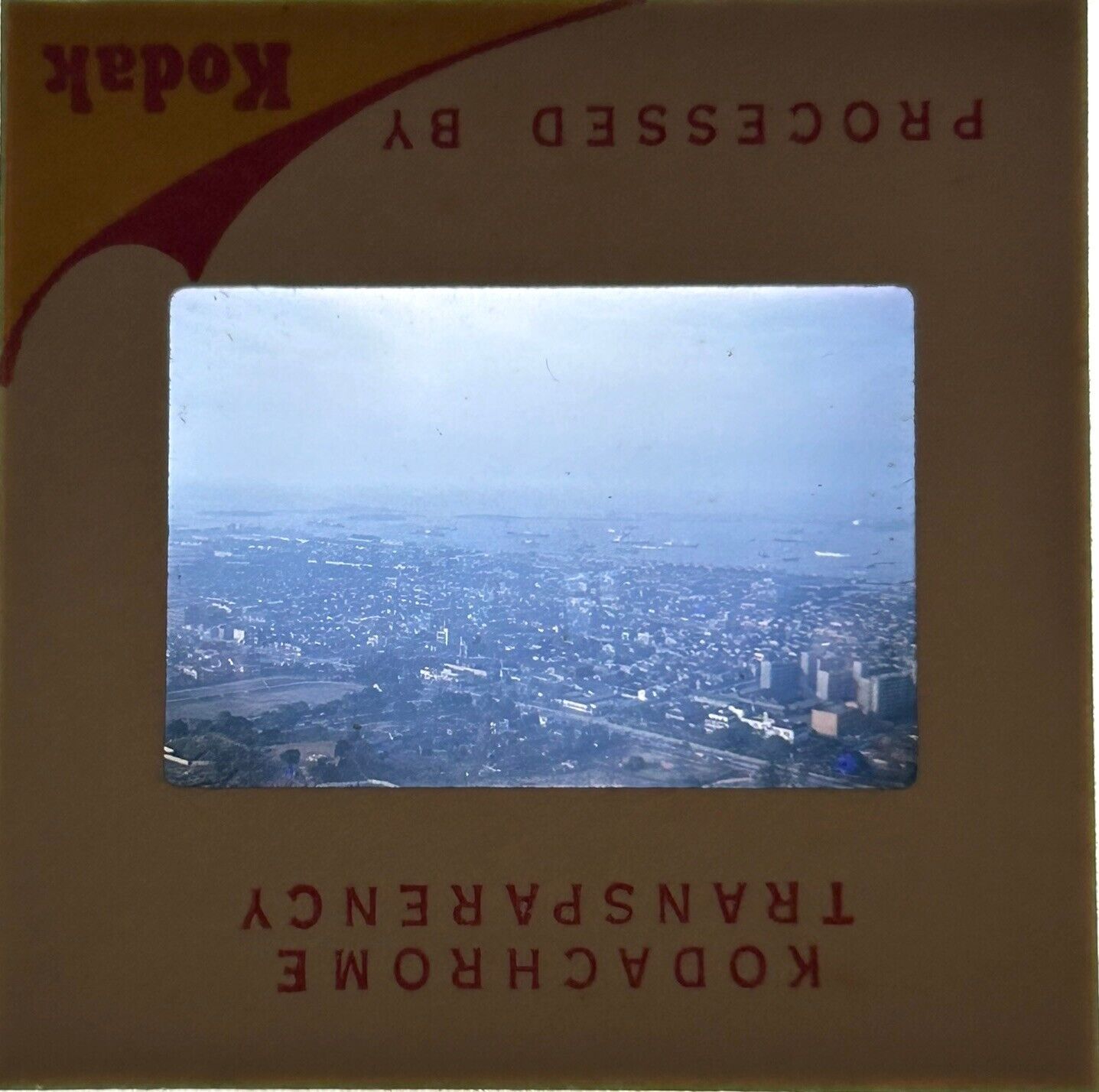 Original 1959 - 35mm Slide of Japan Skyline