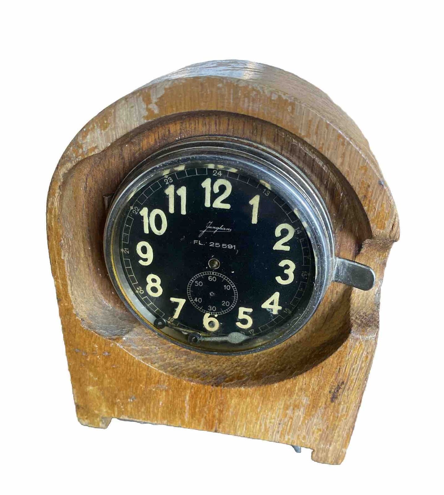 Luftwaffe Junghans WW2 aircraft duty clock FL25591  RARE 1937 Needs Restoration