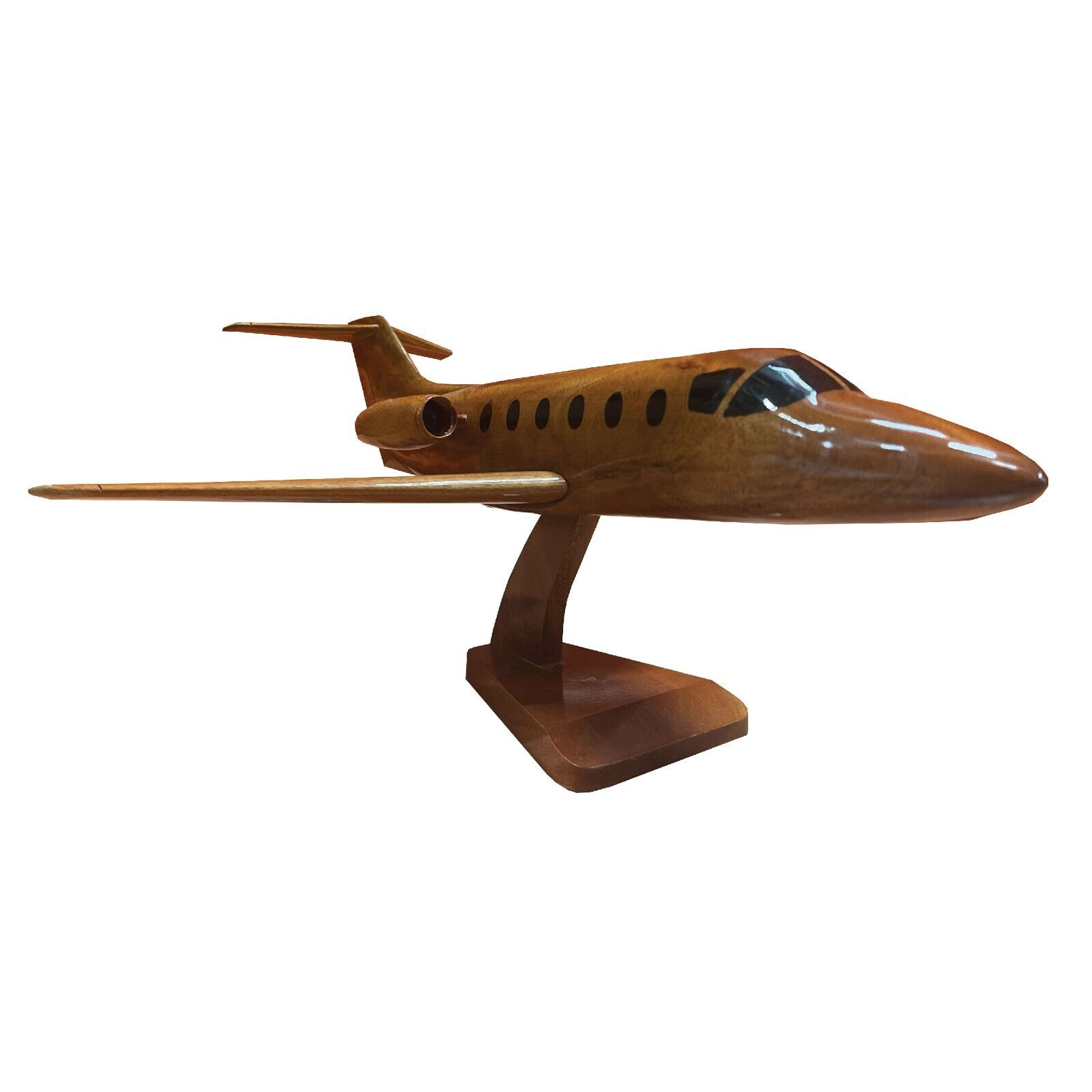 Beechjet 400 Mahogany Wood Desktop Airplane Model