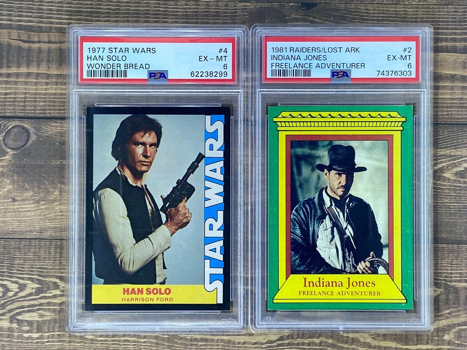 1977 Han Solo PSA6 And 1981 Indiana Jones Psa