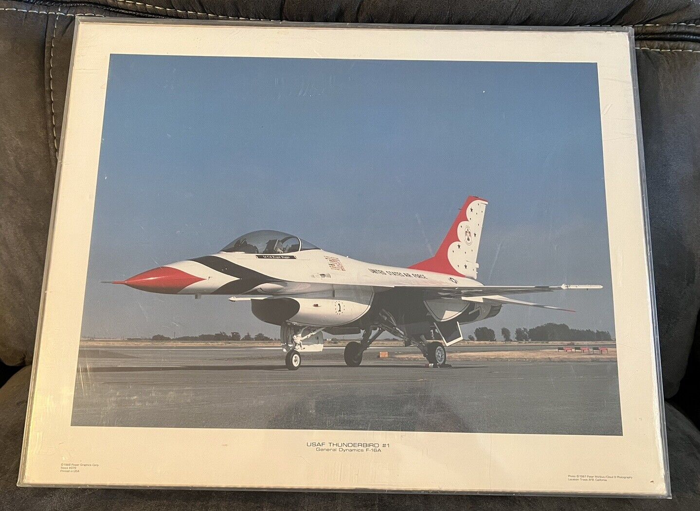 USAF Thunderbird #1 General Dynamics F-16A Power Graphics 1988 Print