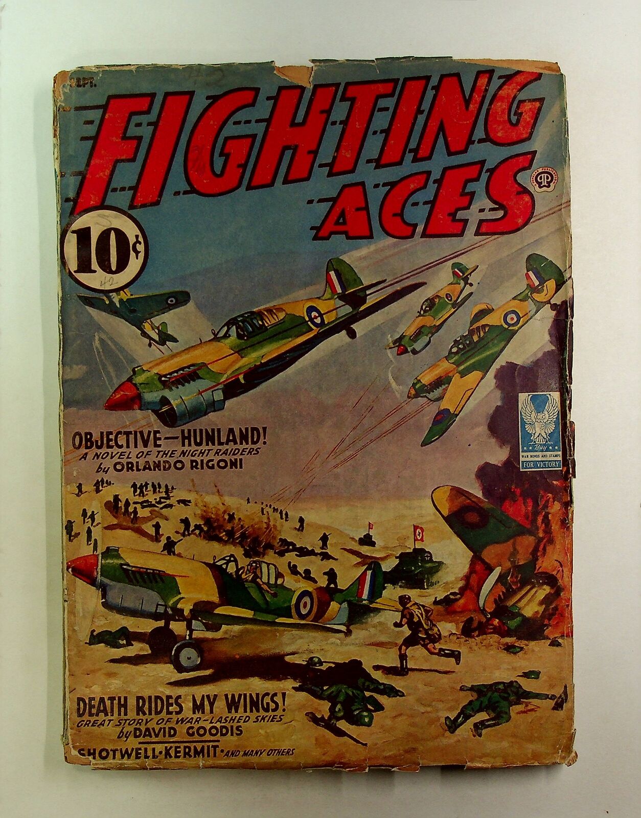 Fighting Aces Pulp Sep 1942 Vol. 4 #4 GD/VG 3.0