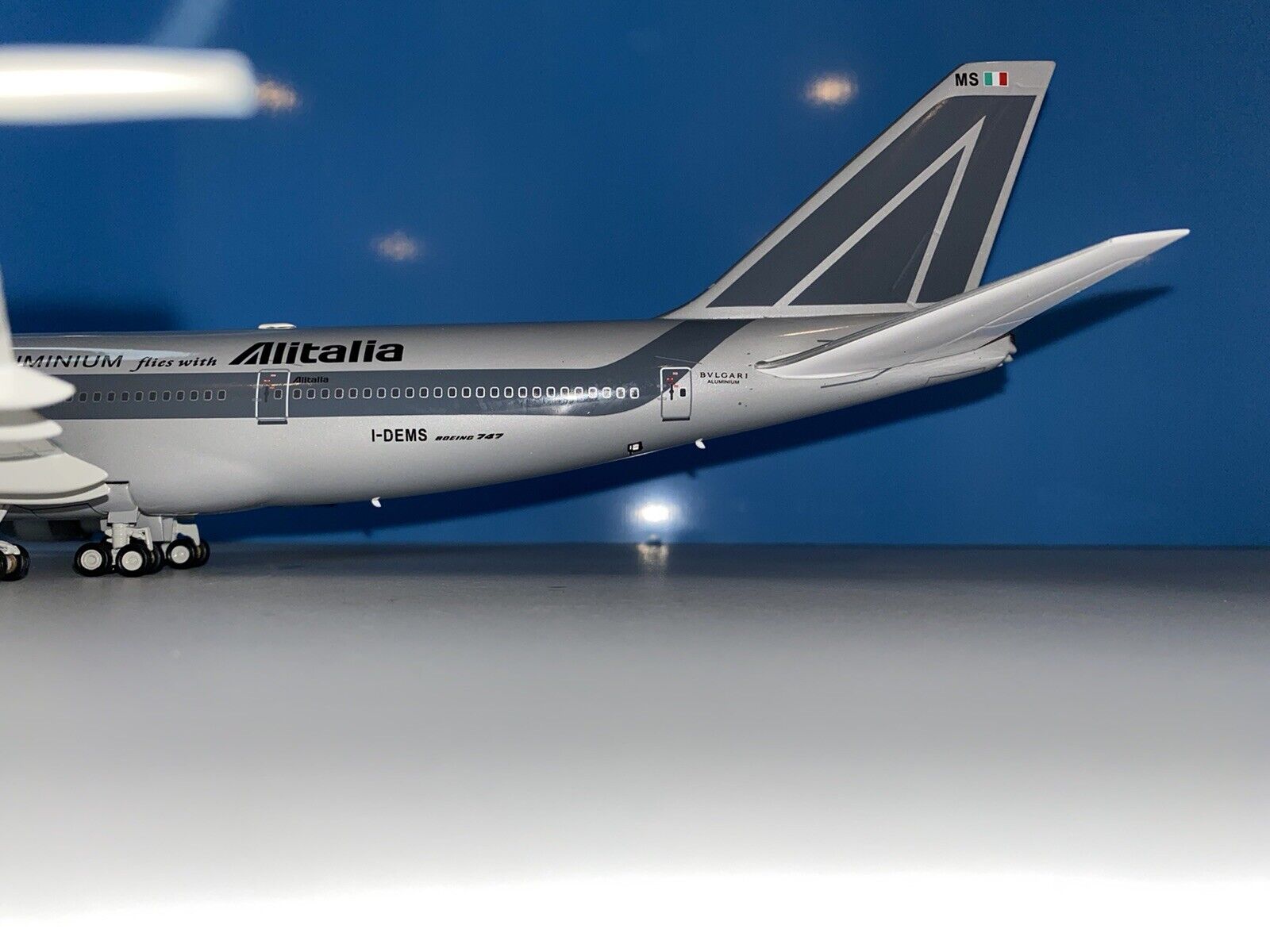 Alitalia “Bvlgari” Boeing 747-200 I-DEMS Inflight 1/200