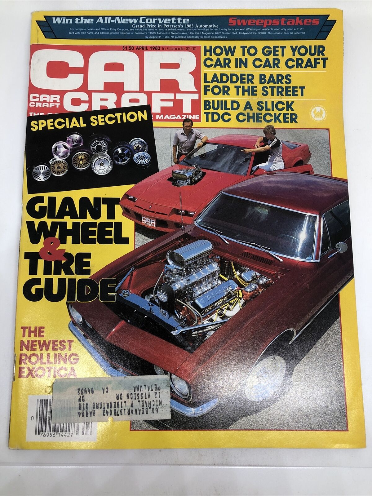 CAR CRAFT Magazine April 1983  -  Giant Wheel and Tire Guide