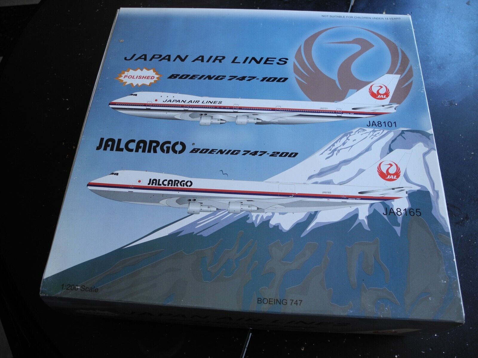 Collector's FIND, Inflight Boeing 747 Japan AIRLINES, 1:200, Very Rare PERFECT