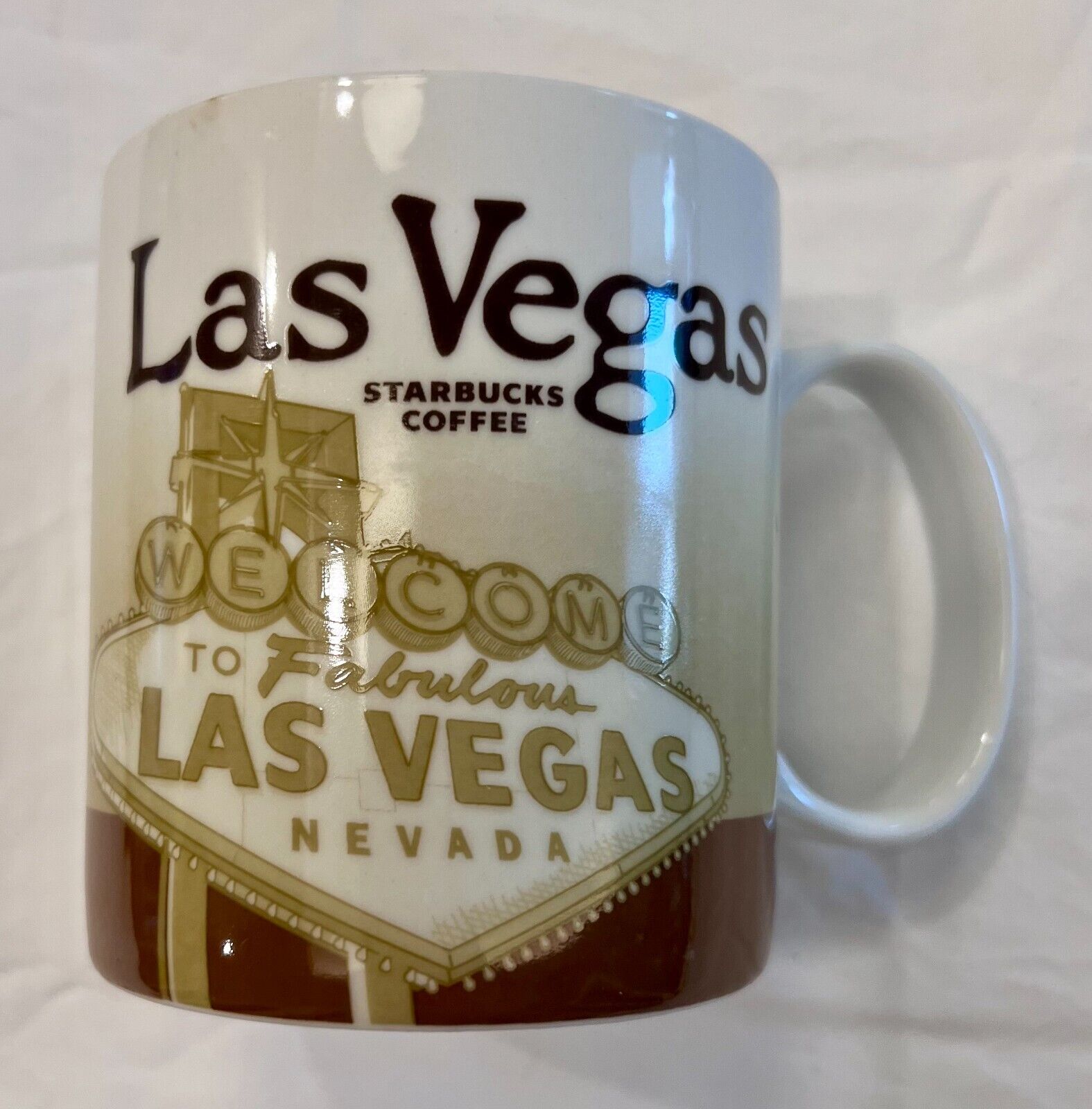 Starbucks Las Vegas Collector Series 16oz City Coffee Mug Cup 2009 Nevada
