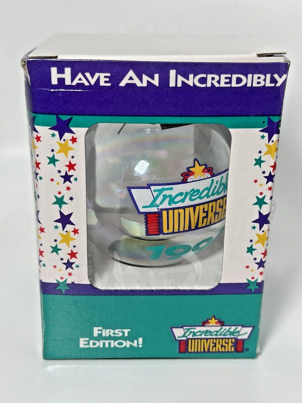 VINTAGE INCREDIBLE UNIVERSE CHRISTMAS ORNAMENT FIRST EDITION 1994 WITH BOX