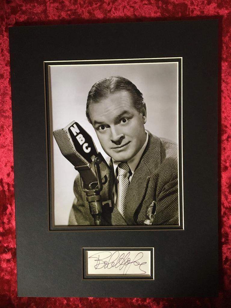 Bob Hope~ Road Movies CERTIFIED Signed autographed  16x12”  Display +  COA