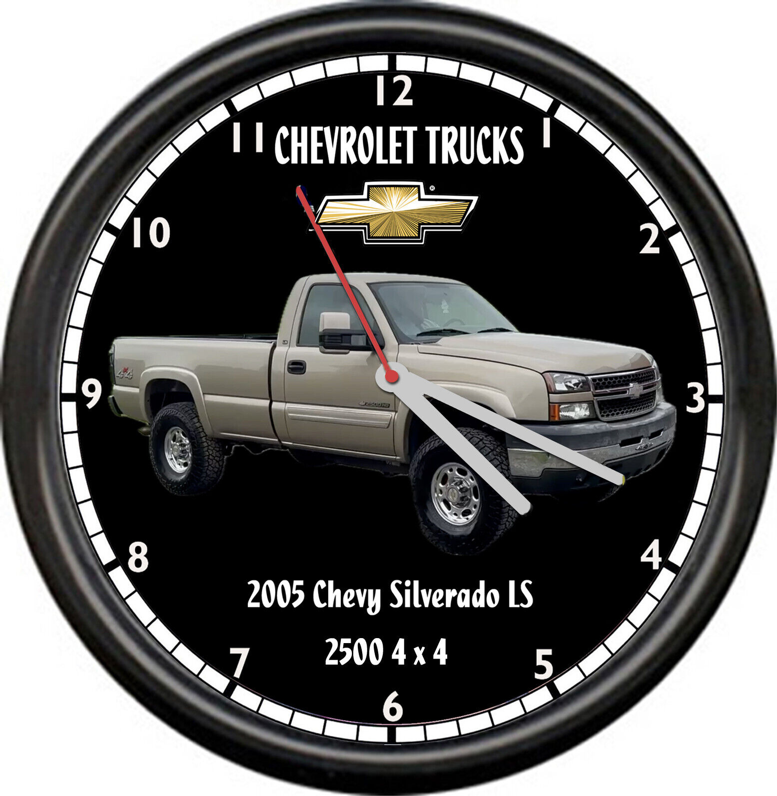 Licensed 2005 Chevrolet Silverado LS 2500 4x4 Truck General Motors Wall Clock