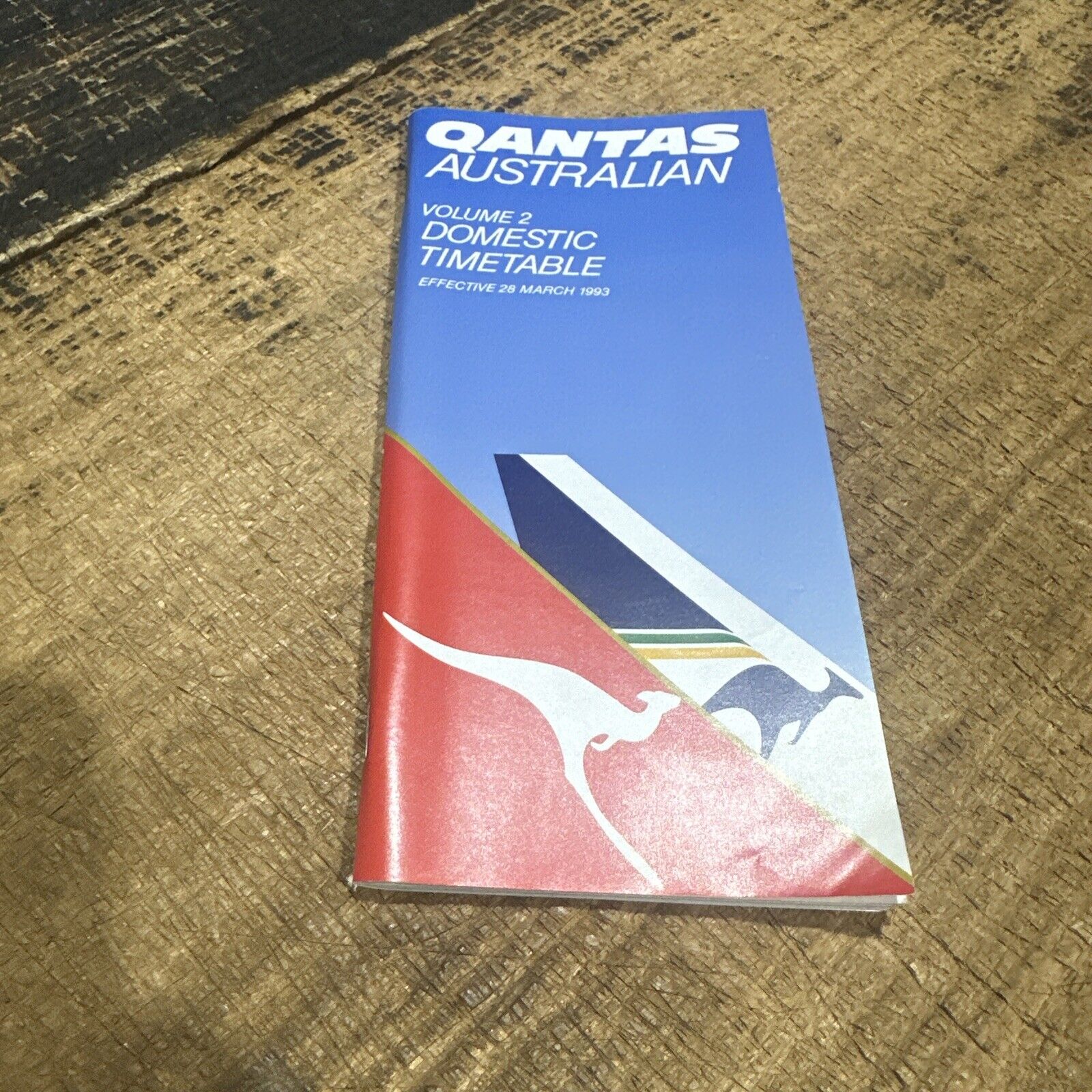 QANTAS AUSTRALIAN Airlines International Timetable 1993 Volume 2