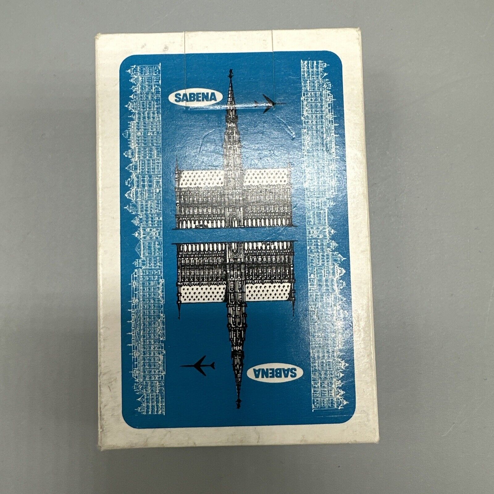 Sabena Airlines Playing Cards Blue Belgium Belgium Vintage Complete Deck EUC