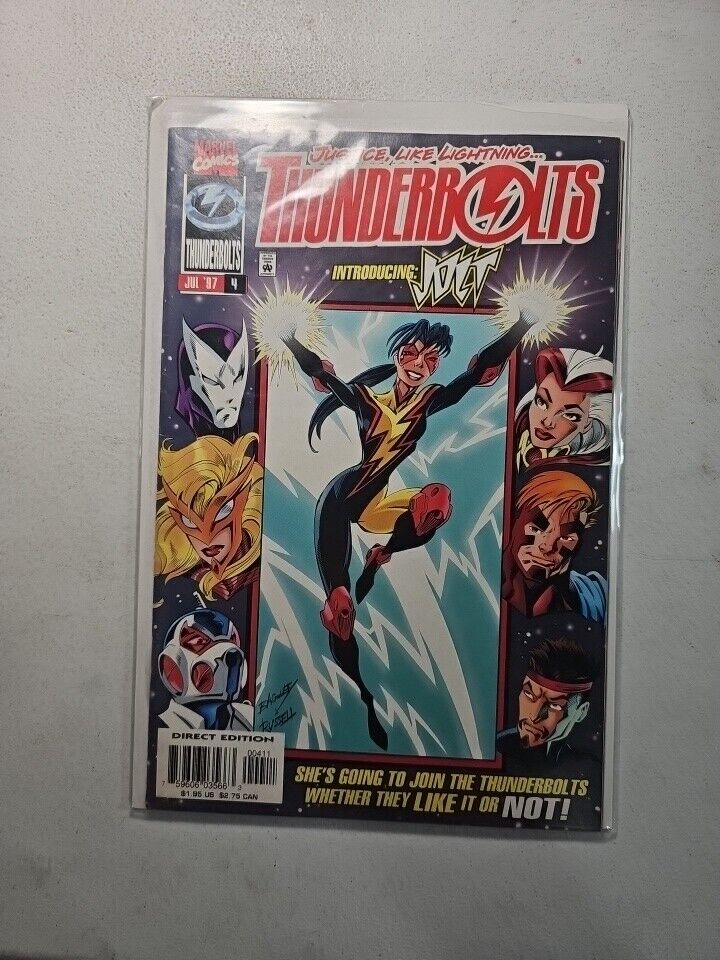 Thunderbolts #4 First Appearance Jolt Marvel 1997 Bagged And Boarded