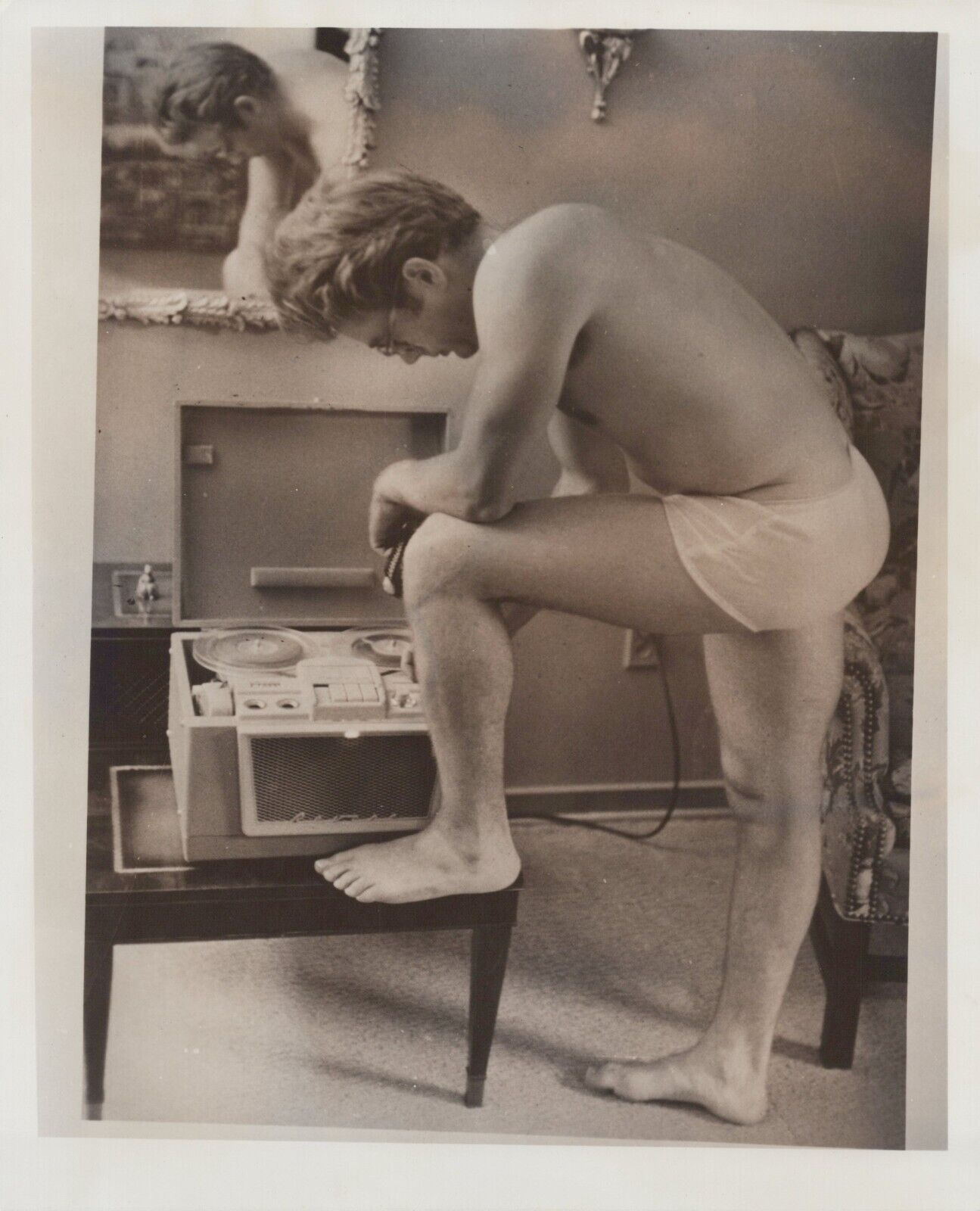 HOLLYWOOD LEGEND JAMES DEAN HANDSOME PORTRAIT 1950s ORIG VINTAGE Photo C38