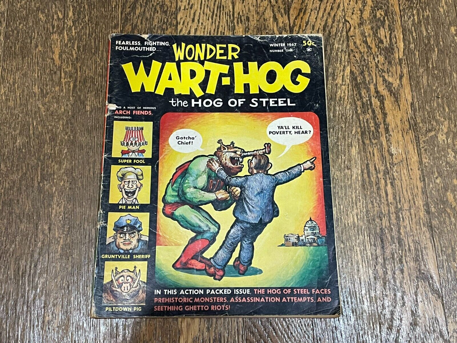 Wonder Wart-Hog Magazine The Hog of Steel First Issue Winter 1967 # 1
