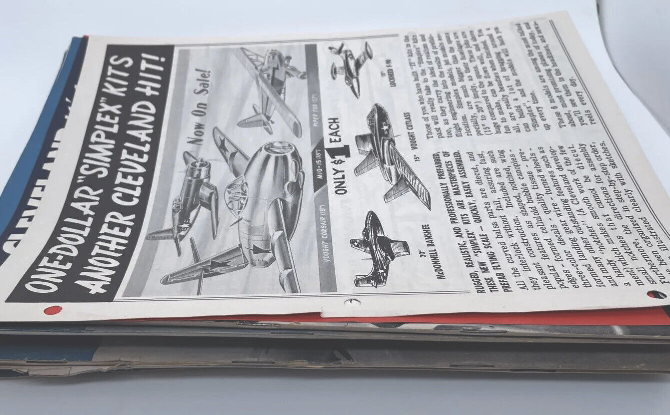 6 Vintage 1951 Aviation Week Magazines W/3 FREE 1940s Cleveland Ads