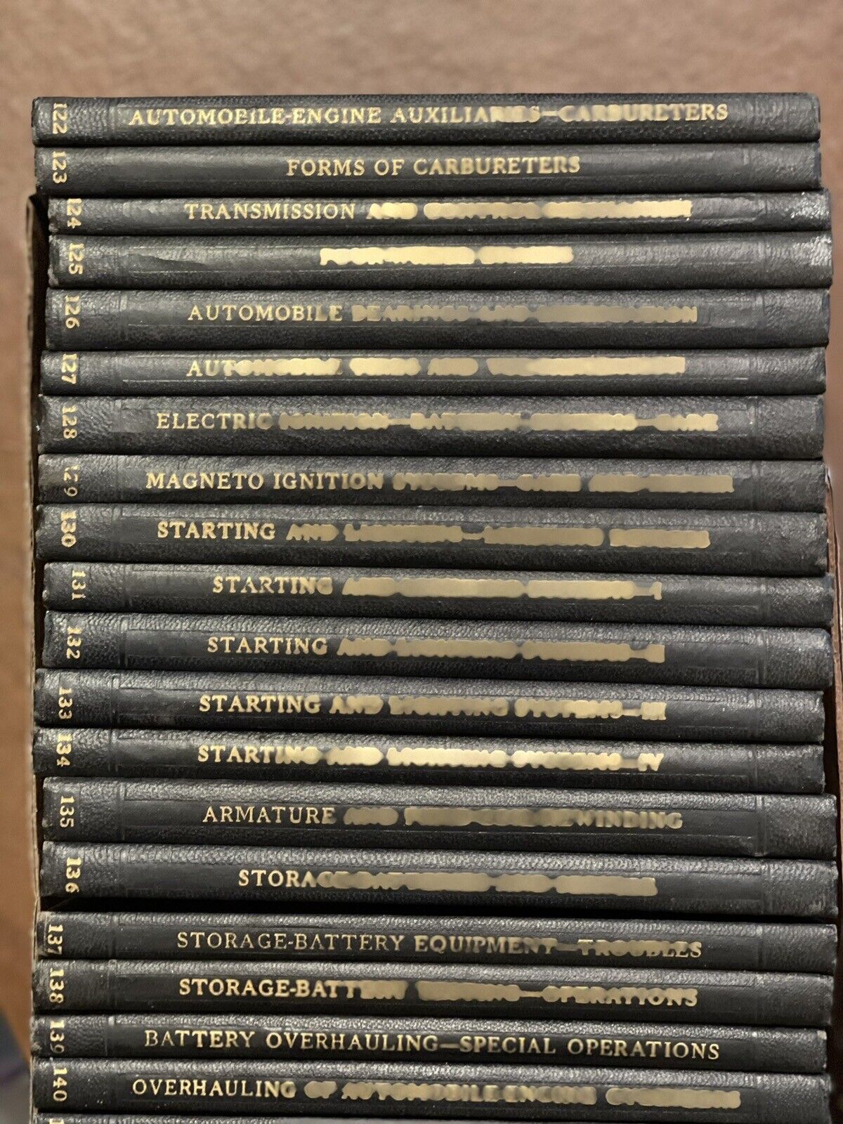 Lot of 21 Early Auto Engineering Technology Texts Various copyrights 1913–1928