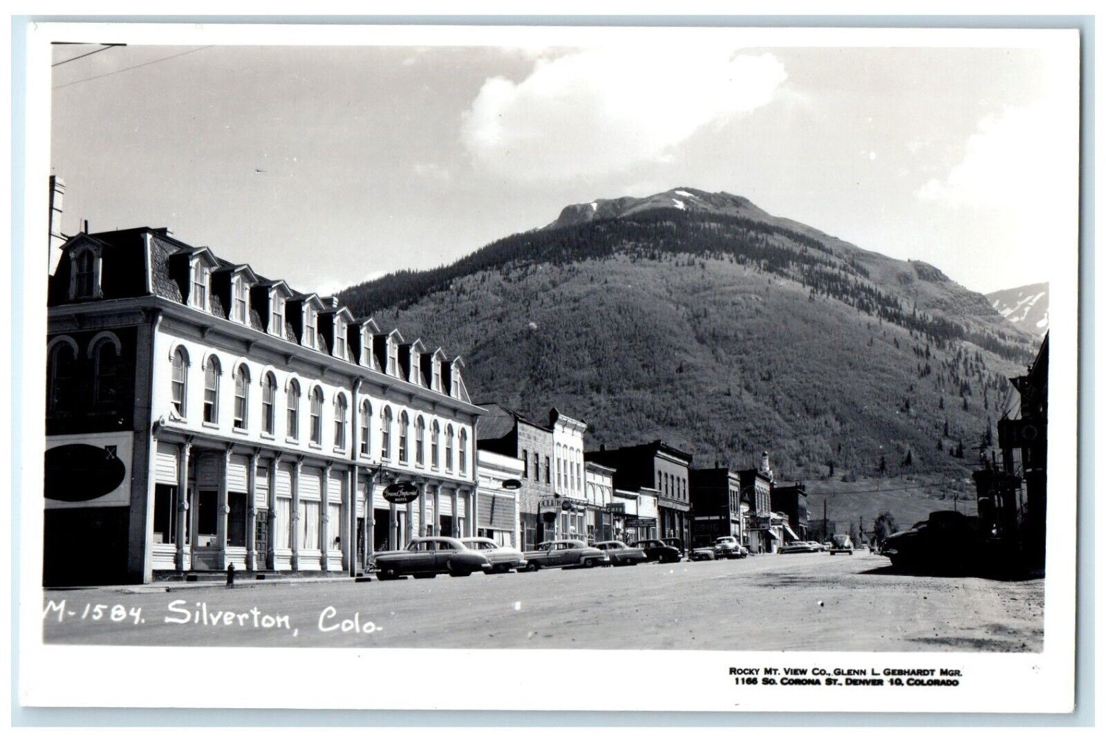 c1940's Rocky Mt. View Club Cafe Silverton Colorado CO RPPC Photo Postcard