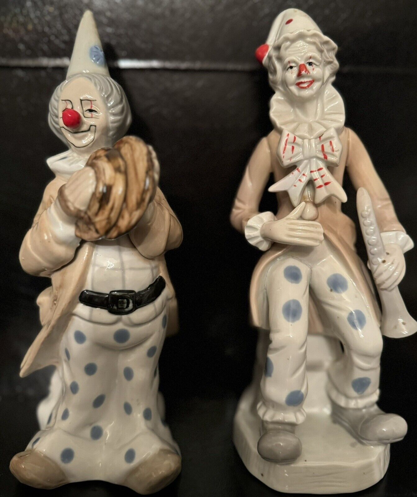 Unique Vintage Clown Figurines