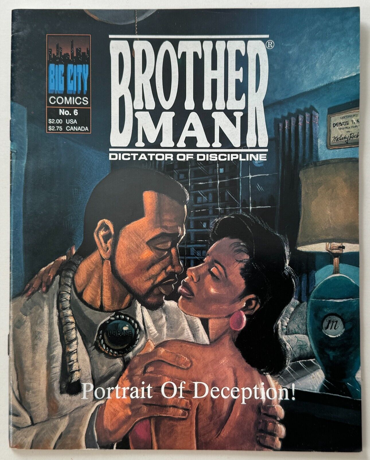 Brother Man Dictator of Discipline 6 - Big City Comics 1992 Fine+ 6.5 - RARE