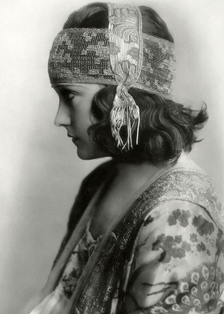 Stunning ...  Art Deco , Flapper Era Woman Headband ... Photo Print 5x7